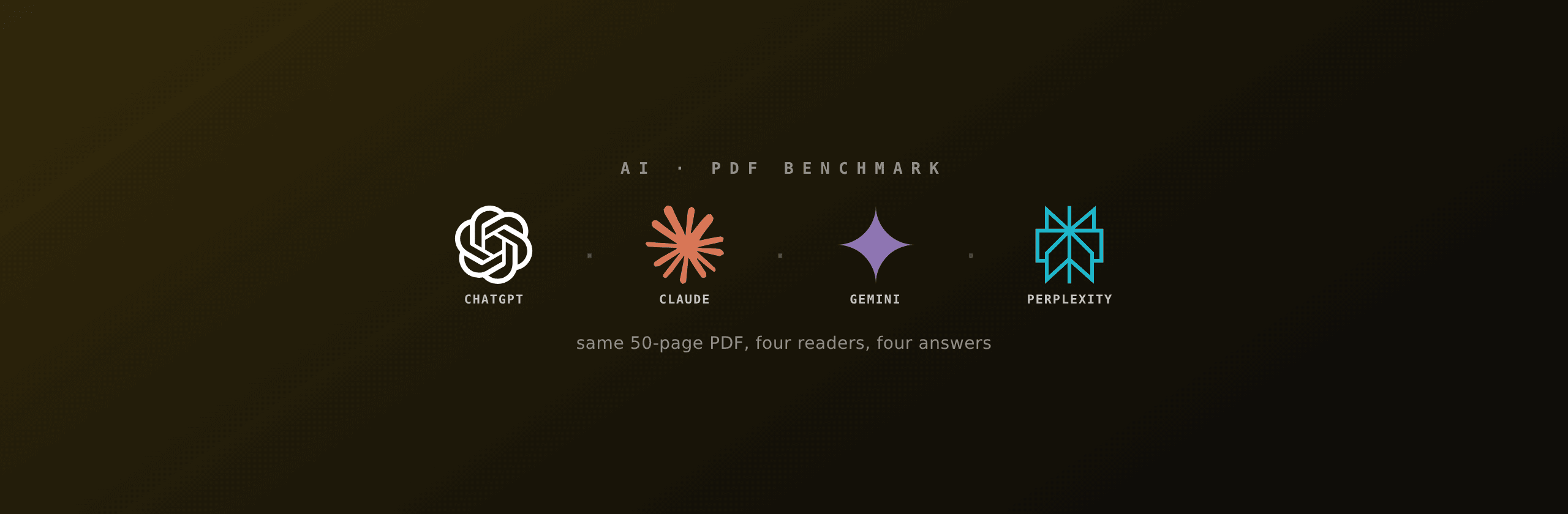 ChatGPT vs Claude vs Gemini vs Perplexity for PDFs: 2026 benchmark