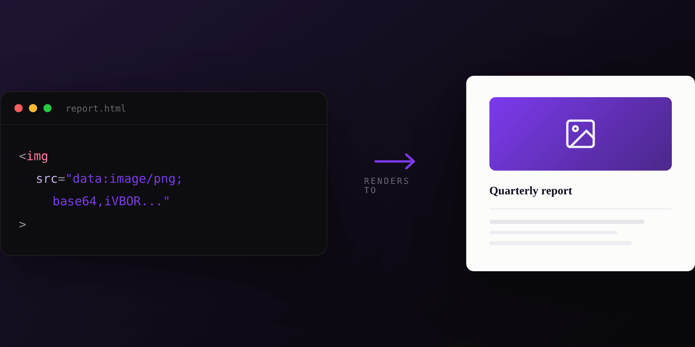 How to embed images in HTML to PDF (fix missing images, base64 vs URL)