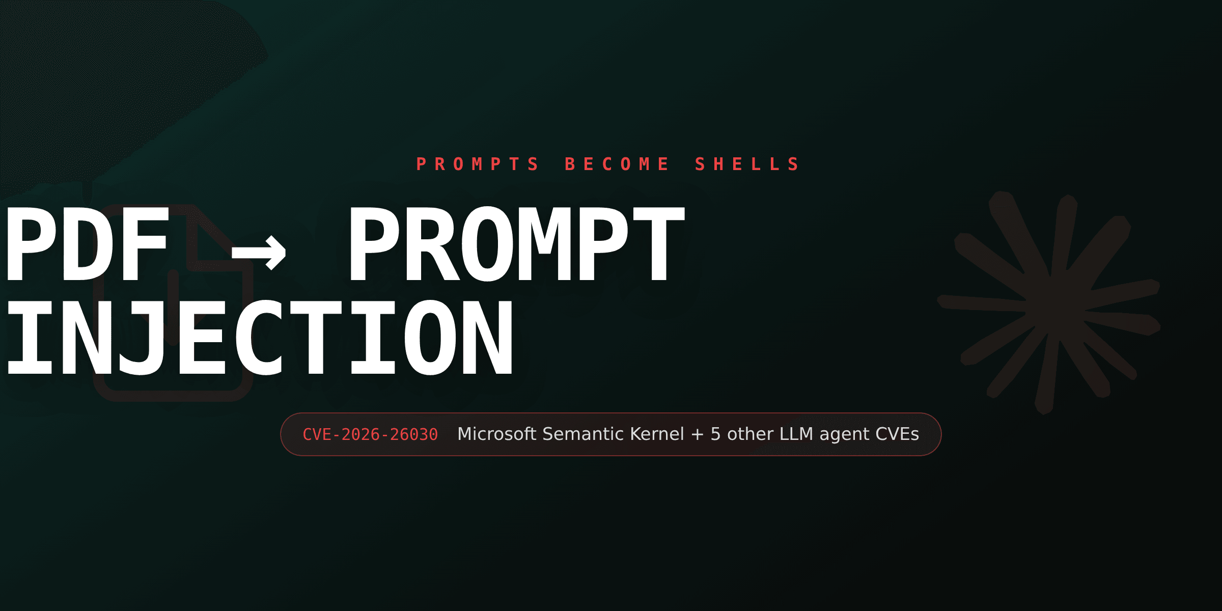 When your invoice PDF executes shell commands: prompt injection defense