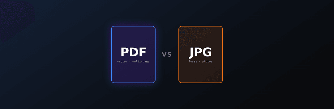 PDF vs JPG: which format to choose
