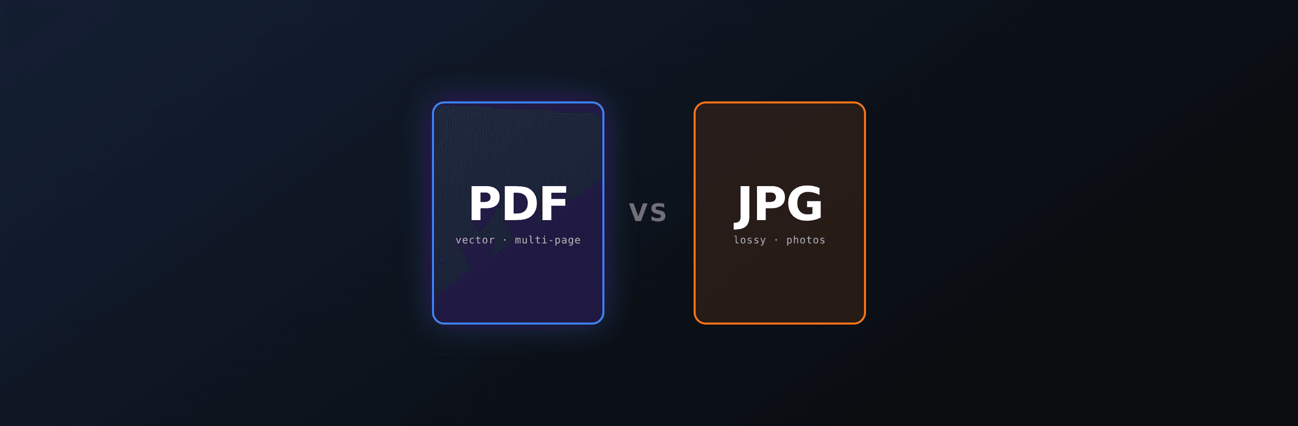 PDF vs JPG: which format to choose