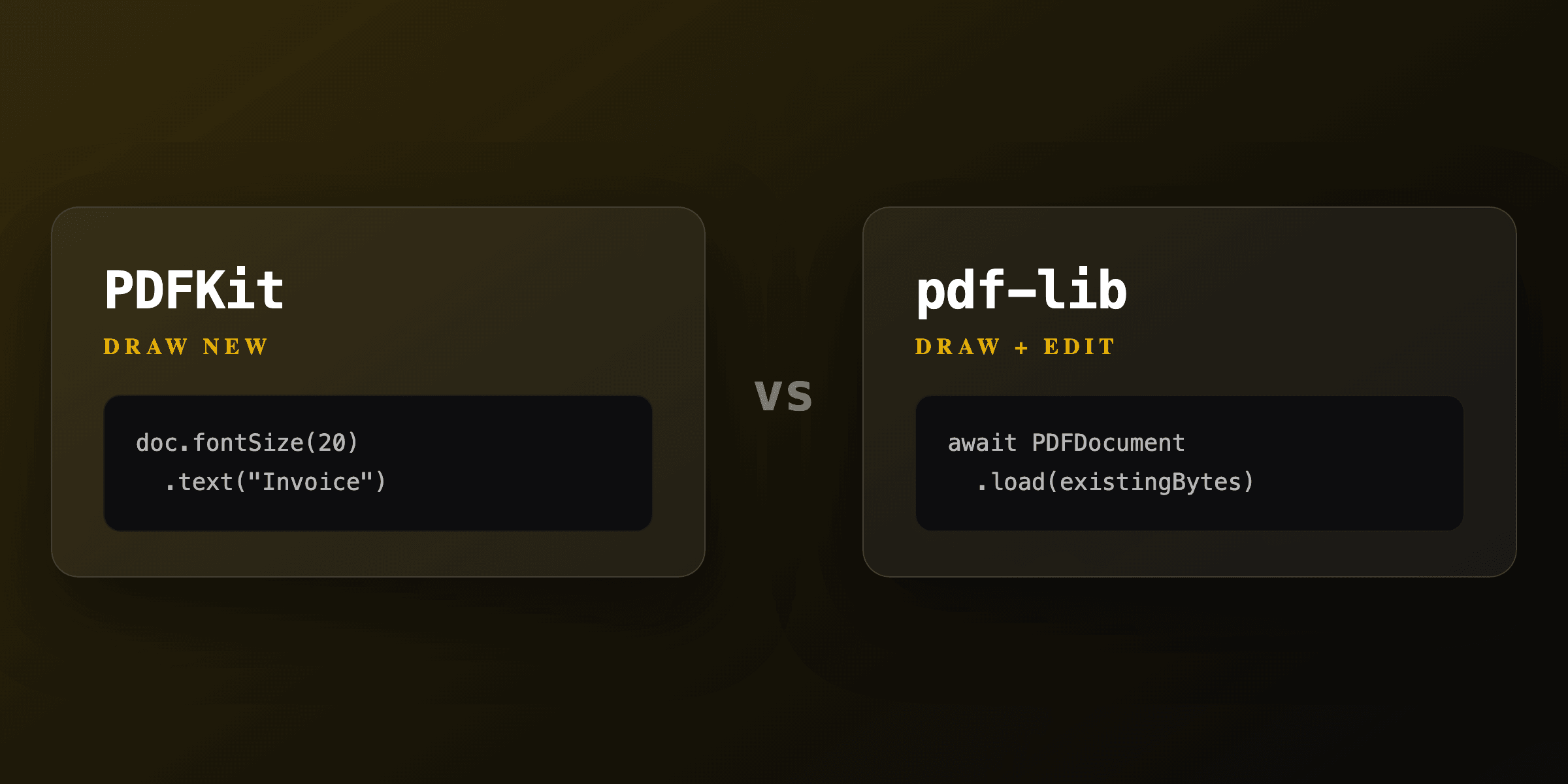PDFKit vs pdf-lib: which Node.js PDF library should you use in 2026