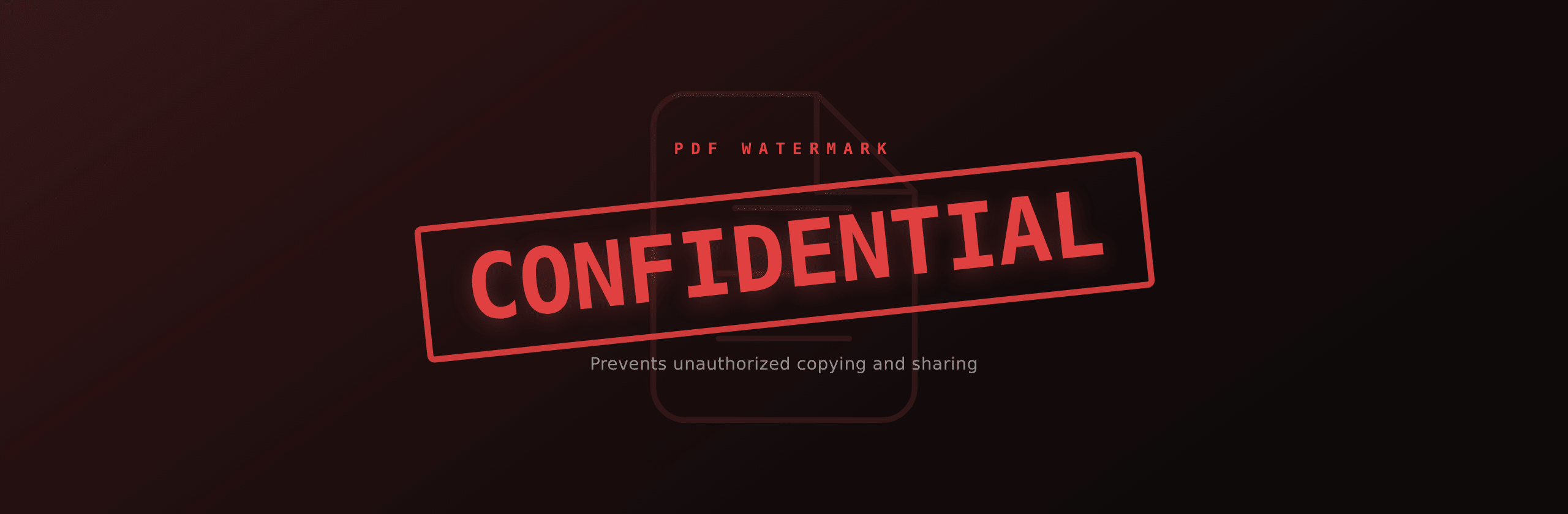 How to watermark a PDF to prevent copying and unauthorized sharing