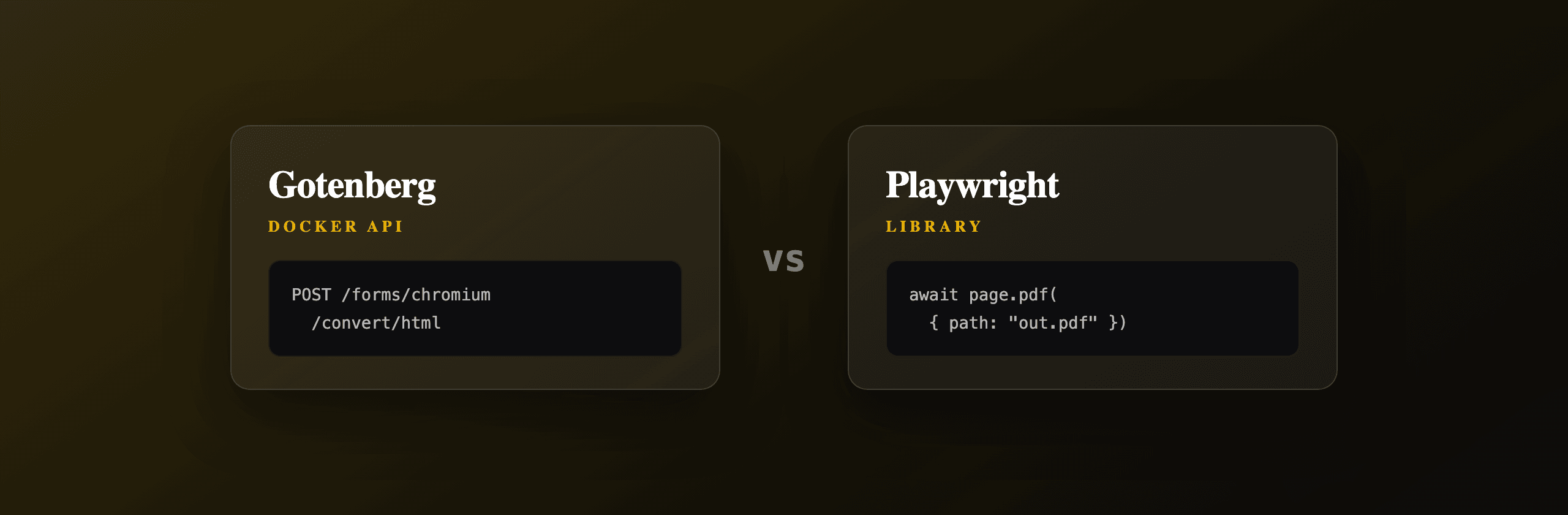 Gotenberg vs Playwright for HTML to PDF (2026)