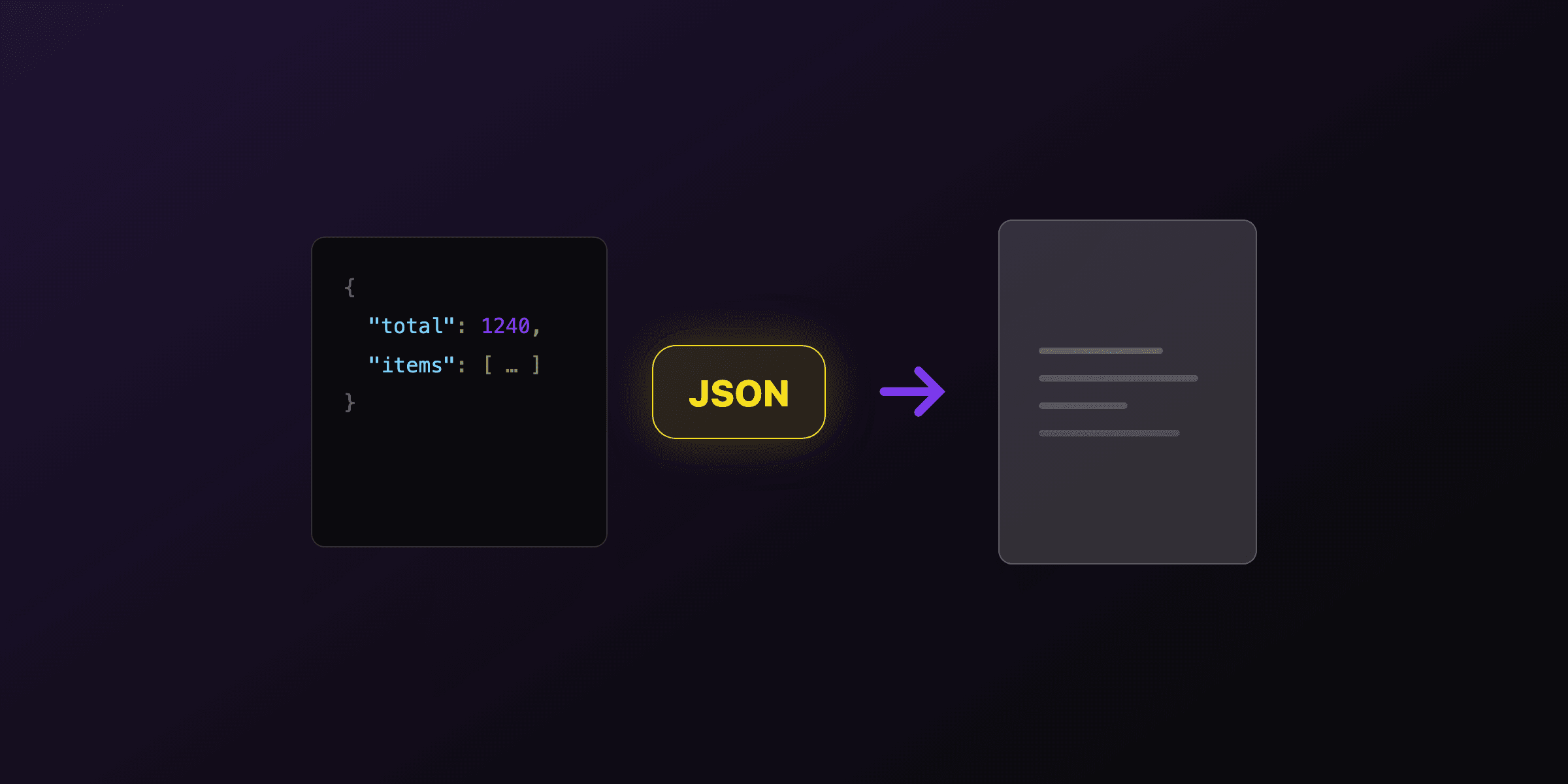 How to generate a PDF from JSON data