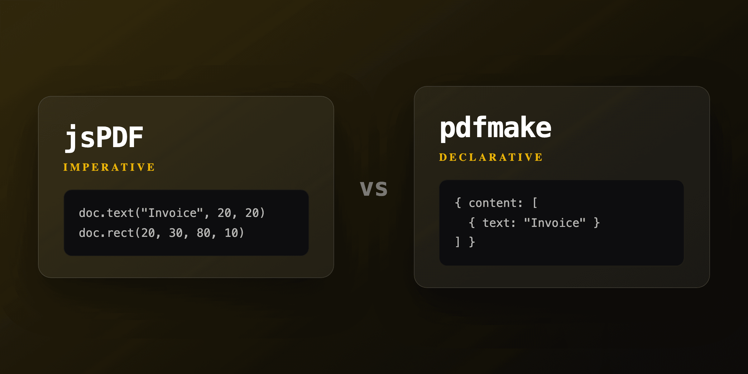jsPDF vs pdfmake: client-side PDF generation compared (2026)