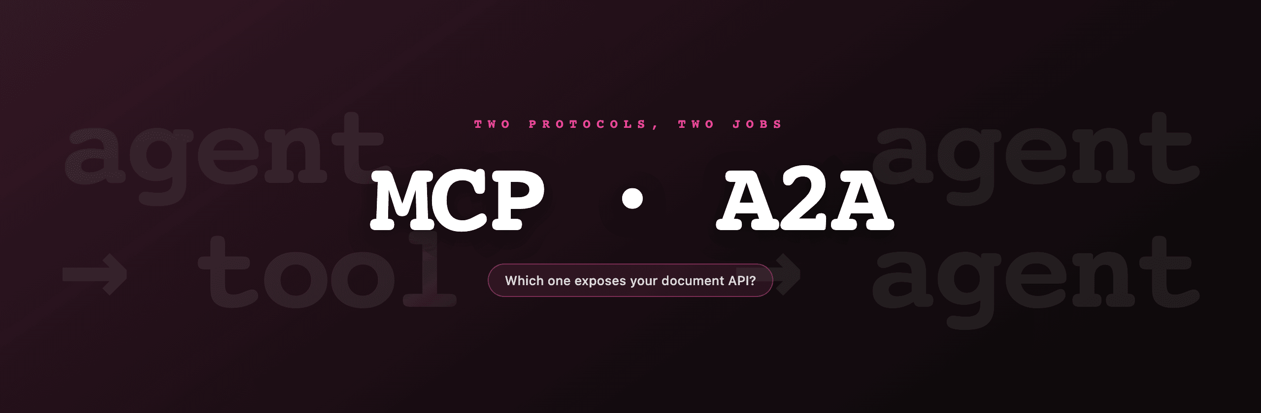 MCP vs A2A for document generation, which protocol exposes your PDF API