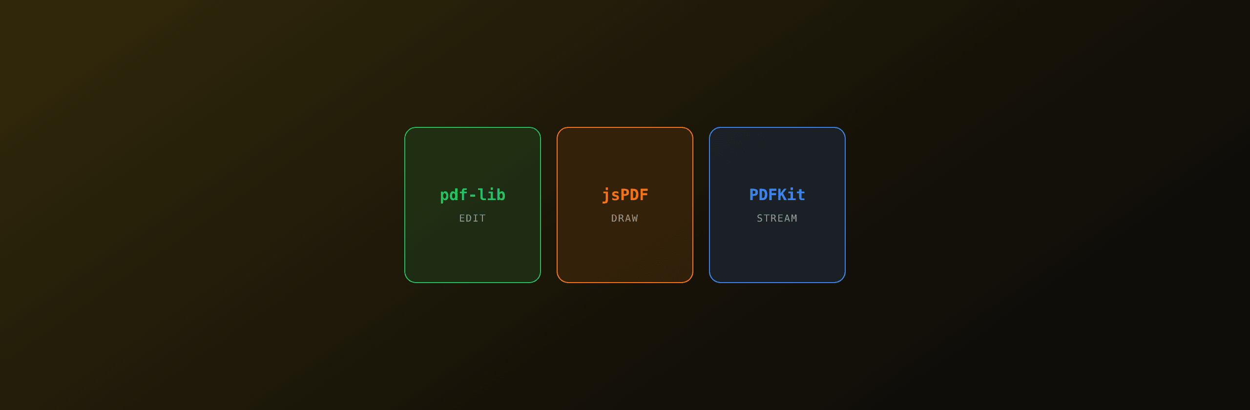 pdf-lib vs jsPDF vs PDFKit: JavaScript PDF libraries compared