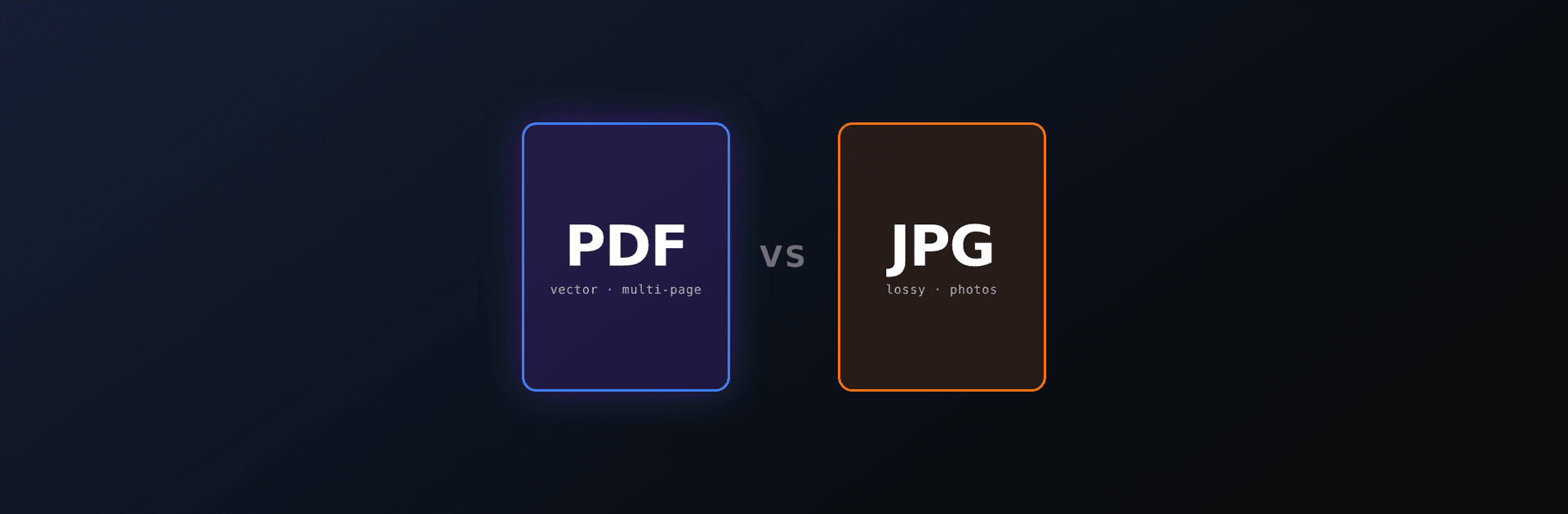 Pdf Vs Pdf A File PDF vs JPG: which format to choose