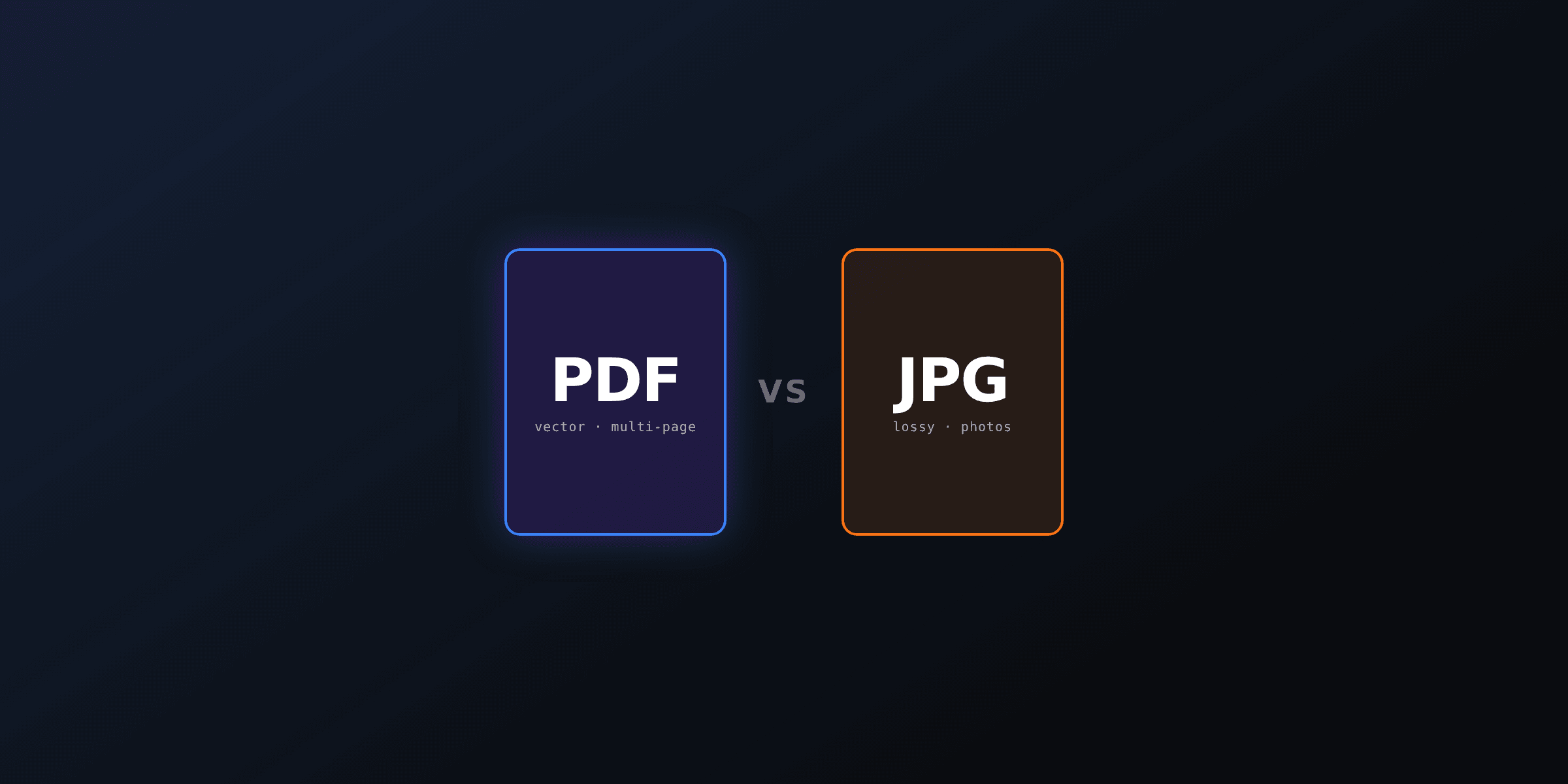 PDF vs JPG: which format to choose