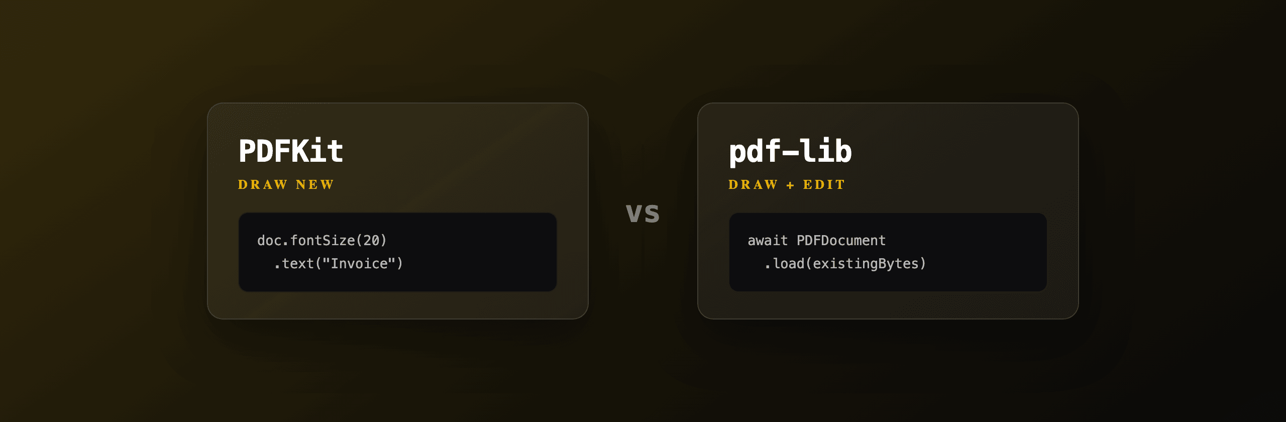 PDFKit vs pdf-lib: which Node.js PDF library should you use in 2026