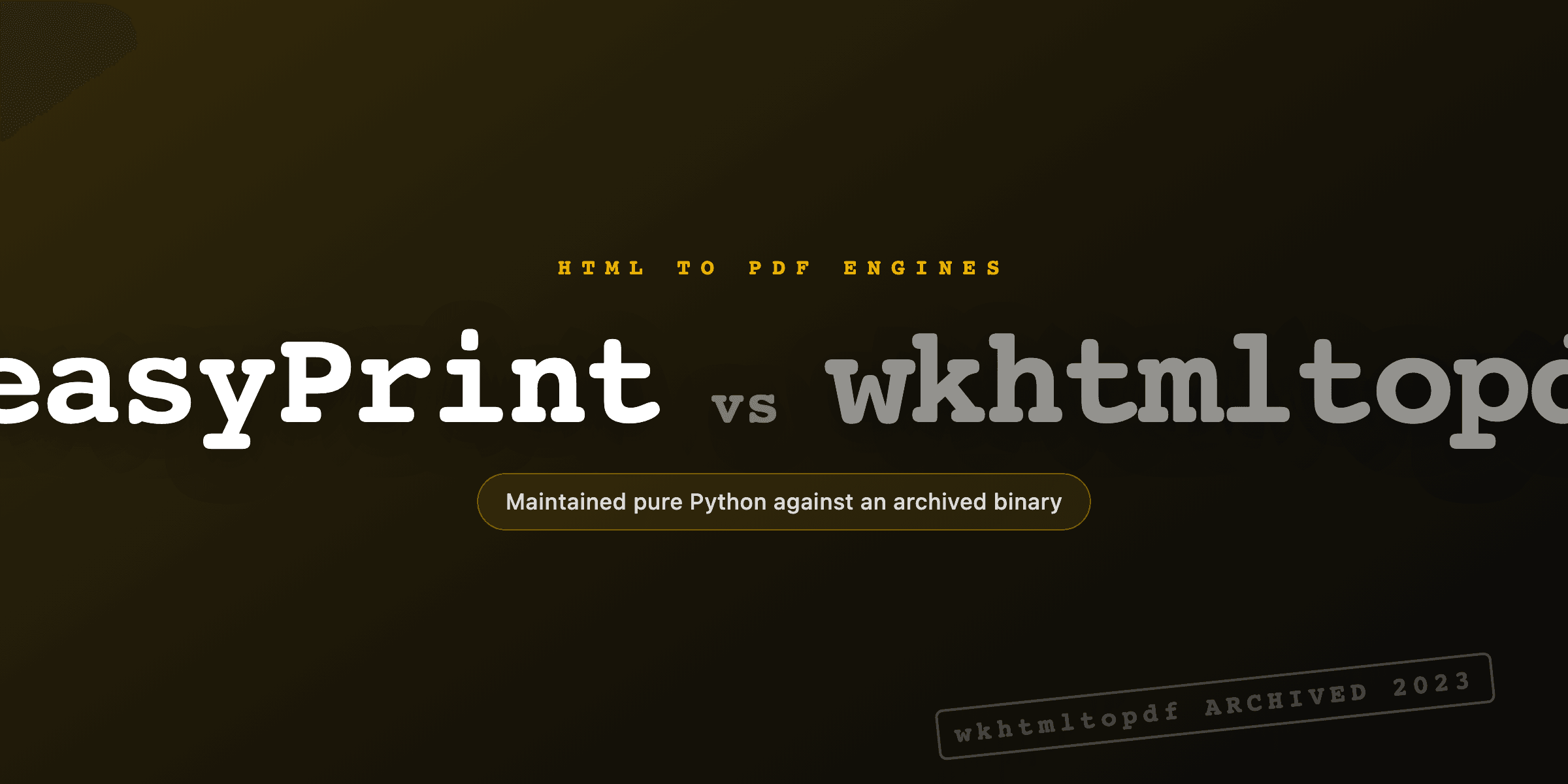 WeasyPrint vs wkhtmltopdf: which HTML to PDF engine to pick in 2026
